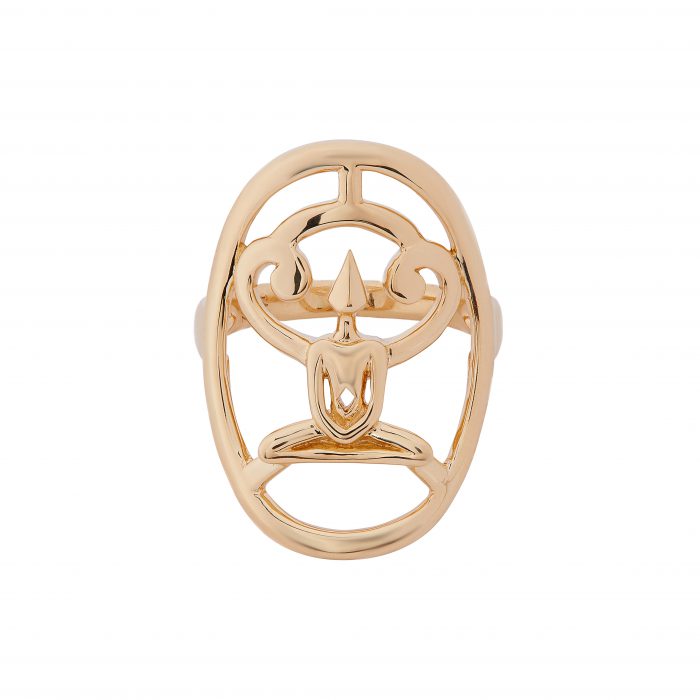 Gold Meditator Ring