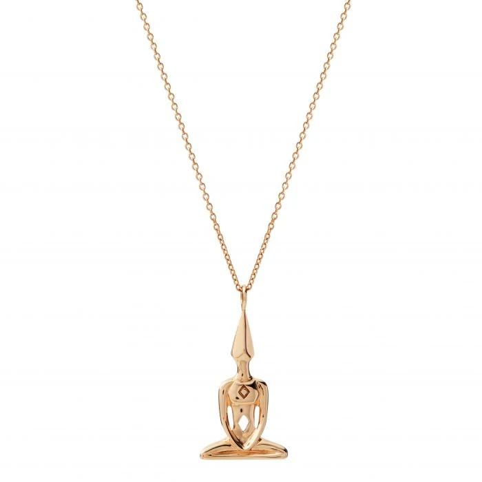 Rose Gold Meditator Necklace