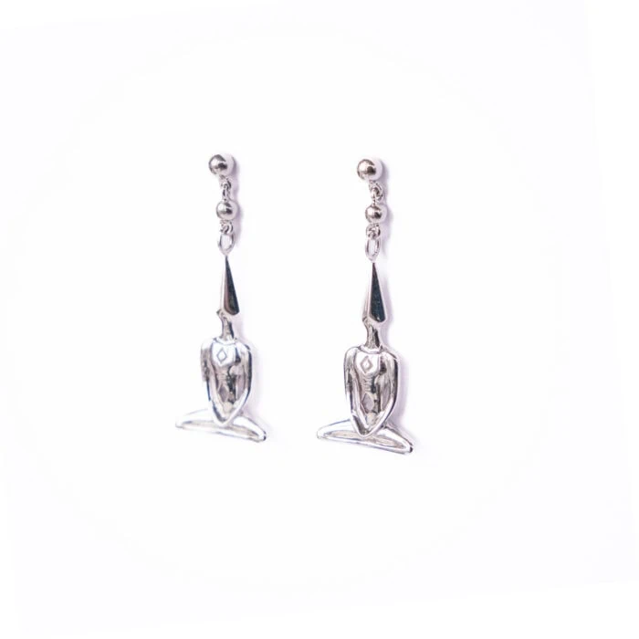 Silver Meditator Earrings